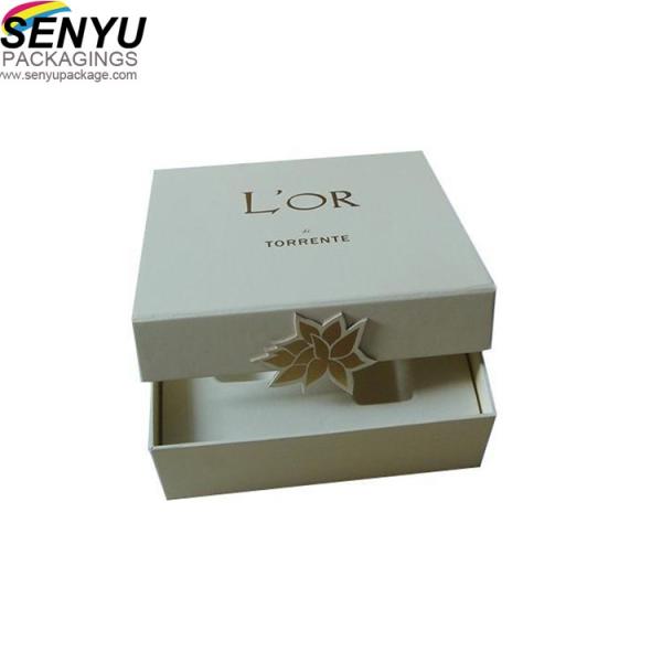 Logo Customized Storage Mini Small Paper Box Light Blue Gift Box with Lid And Base
