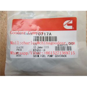 Quality Chongqing k38 diesel engine fuel pump governor shim 70717A for sale