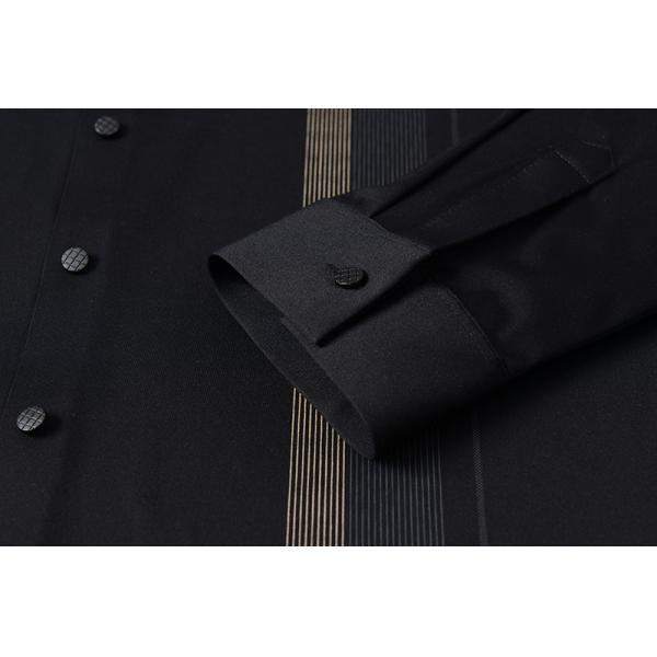 Long Sleeve Striped Shirts Men Slim Fit Vintage Fashions Autumn Clothing Custom Shirt 2021