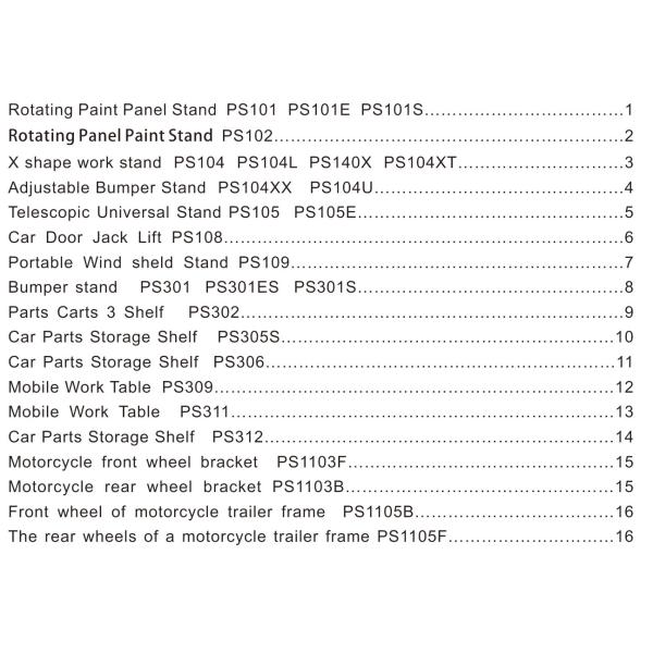 Portable Space Saving Car Bumper Stand Water Resistant For Car Spray Booth