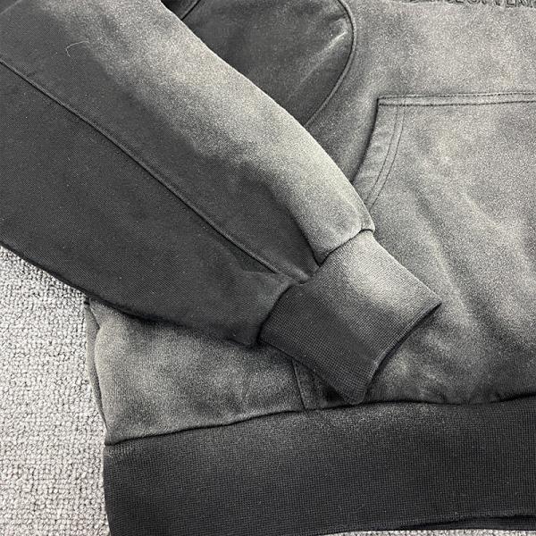 Fashion Washed Hoodies Oversized Pullover Embroidered Print Custom logo Acid Wash Vintage French Terry Hoodies Manufacturers