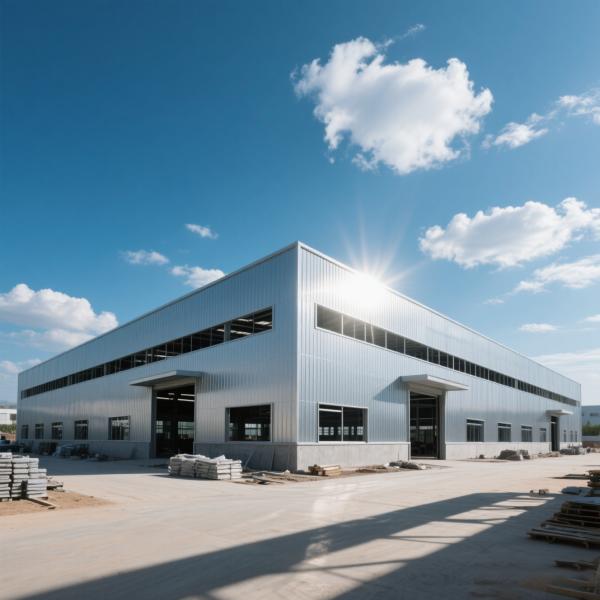 Anti Rust Coated Construction Materials Prefab Industrial Warehouse Workshop Structure Fabrication