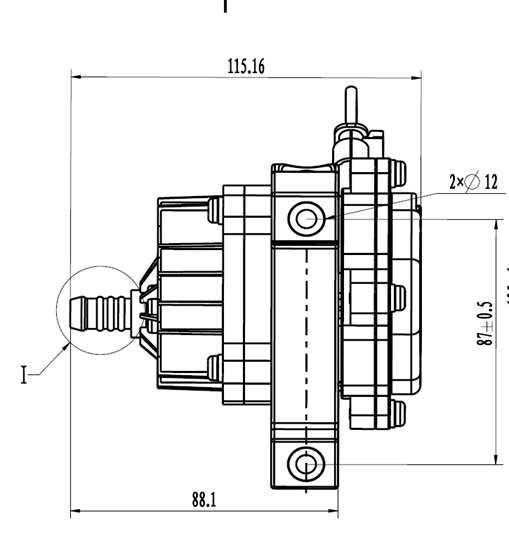 High Head Pressure 600Kpa Mini Coolant Pump Electric For EV Charging Devices' Cooling