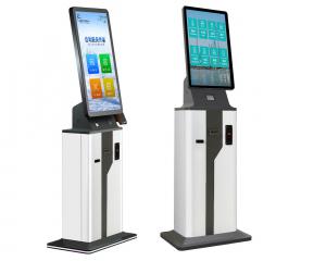 China Automated Order Checkout Square Self Service Kiosk Queue Ticket Dispenser on sale