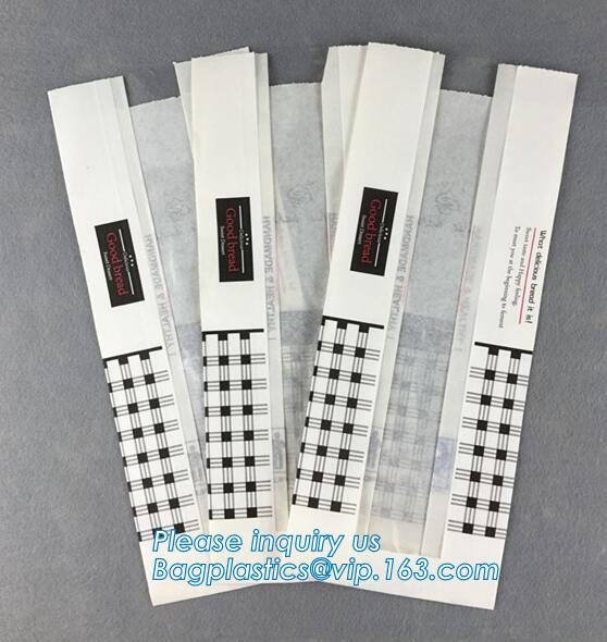 OEM Factory food grade white kraft paper bread bag for restaurant oil proof popcorn Packaging bag,paper bags with flat h