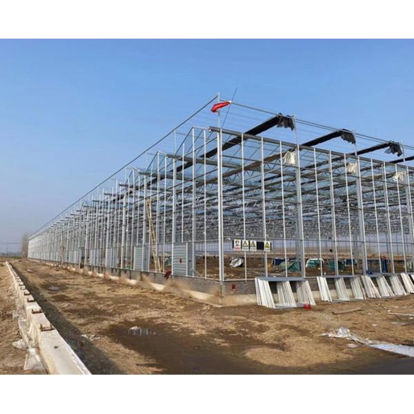 4m Bay Width Polycarbonate Greenhouse Installation Drawing and Galvanized Steel Frame