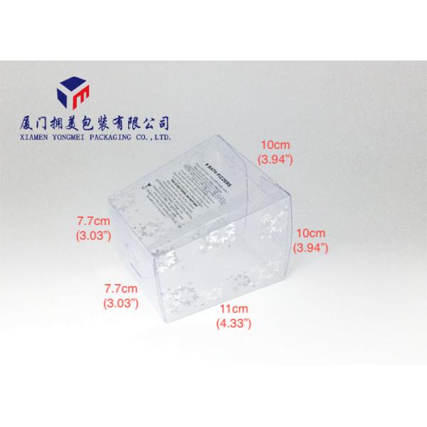 Bath Set Hard Plastic Box Packaging Trapezoid Shape Clear PVC Packaging 11cm Height