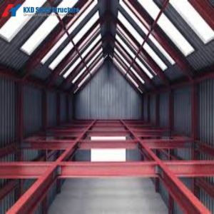 Structural Steel Beam on Roof of Building Residential Construction