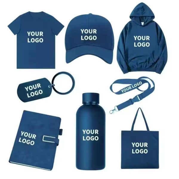 Custom Logo Promotional Gift Set T Shirt Umbrella Water Bottle Bag Hat Bulk Corporate Giveaways Team Events Branding Promotional Gift Box With Cap Mug