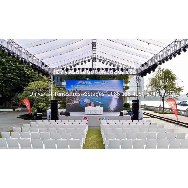 Buy Free Design Stage Lighting Truss System With Roof , 6061 Metal Lighting Truss at wholesale prices
