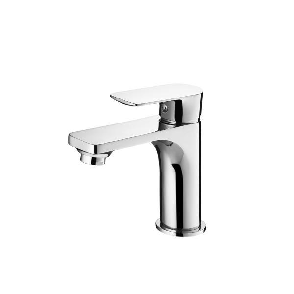 brass single hole deck mounted Wash basin Faucet round high basin faucet