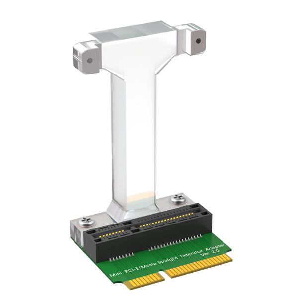 Mini PCI-E/mSATA Adapter (Vertical installation) for 3G/4G, WWAN LTE ,GPS and