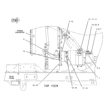 Caterpillar 2279383 Parts scheme PUMP GP-GEAR