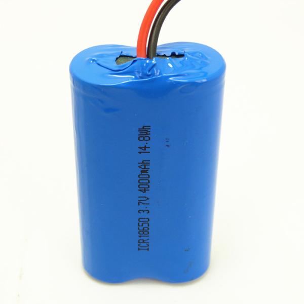 3.7v 1s2p Li Ion Battery Pack ICR18650 Battery 4000mah 14.8Wh With Protection