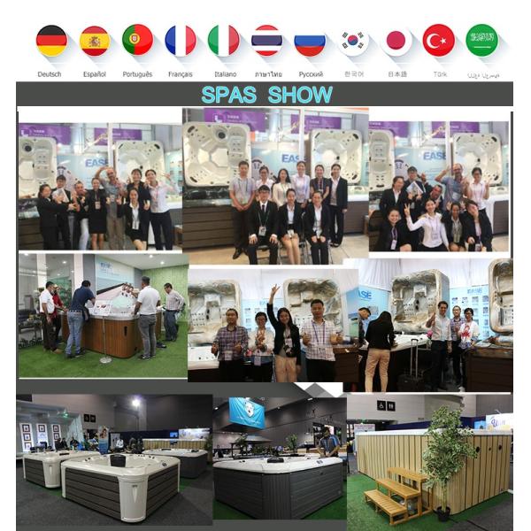 Europe 5 Persons Outdoor Spa Hot Tub With Massage Function Spa Tub