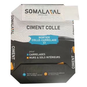 China Dispersible Cement Paper Pasted Valve Multiwall Paper Bags Flexo Printing on sale
