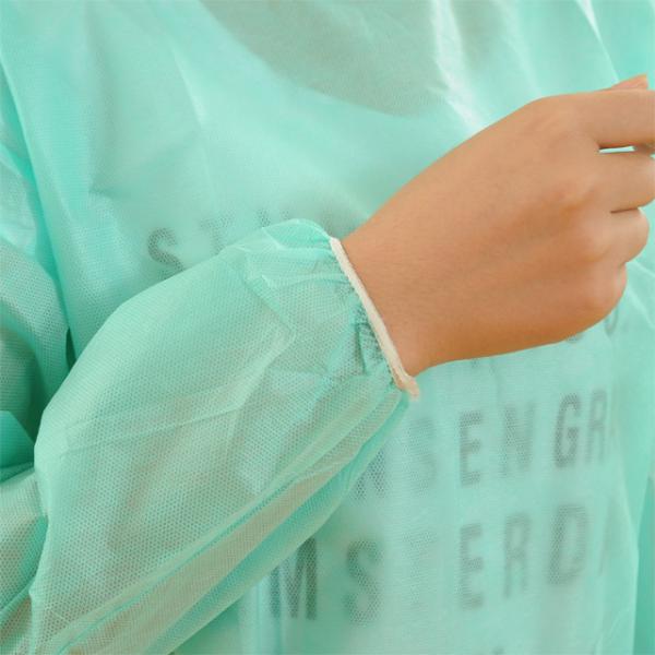 Long Sleeve Hospital Disposable Isolation Gowns Fluid Resistant Easy Removal