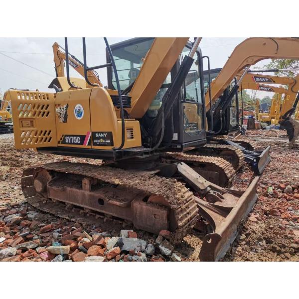 Second Hand Truck 7 Tons Used SANY Excavator Isuzu Engine 4 Cylinders Fuel Tank Capacity 150L