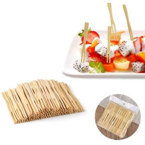 Quality Bleached Grade A 3.5 Inch Fruit Skewer Sticks for sale