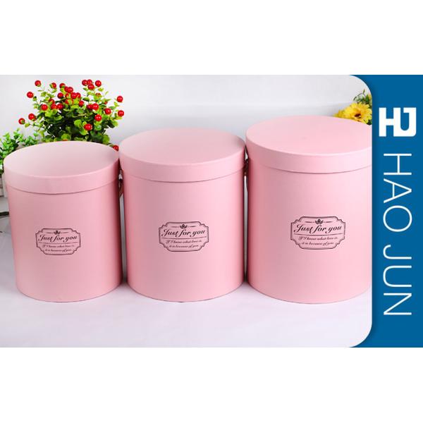 High Quality Black Cylinder Box Cardboard Flower Boxes with Customized Size