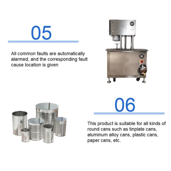 Tin Can Sardine Tuna Fish Beef Canning Machine Automatic Canned Meat Sealing Machine