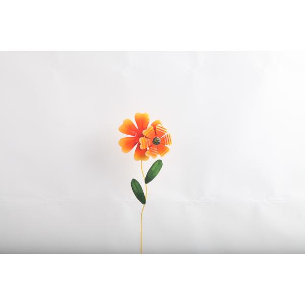 Highly Weather Resistant Flower Metal Garden Decorations Customizable