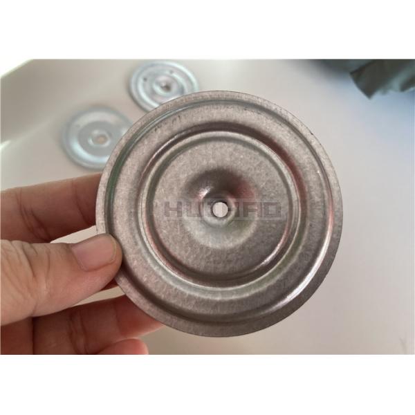 Alu-Zinc Plated Steel Insulation Fastening Plates 75mm For Attaching Roofing Insulation And Cover Boards