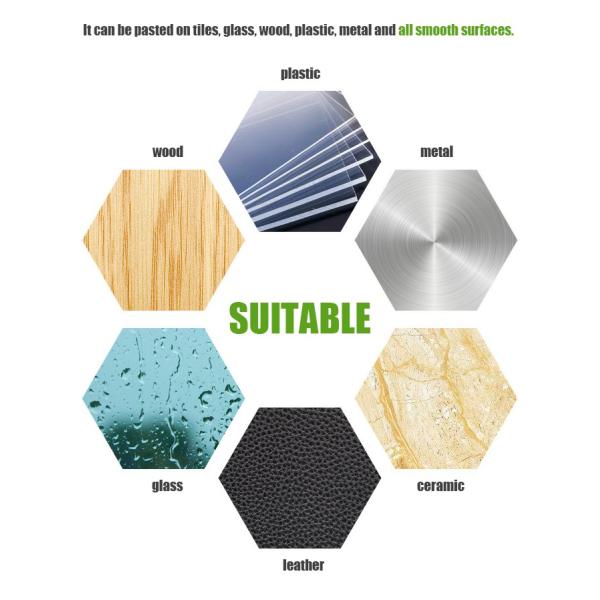 Black WGO Storage Bath Caddy Shelf Suction / Glue Fix Rust Free