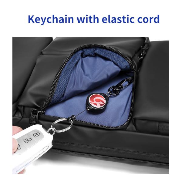 Anti Theft Water Resistant Mens Vest Chest Sling Bags 0.44kg