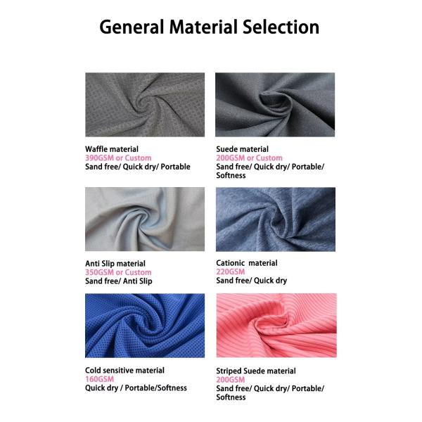 Personalized Printed Microfiber Yoga Towel For Hot Yoga