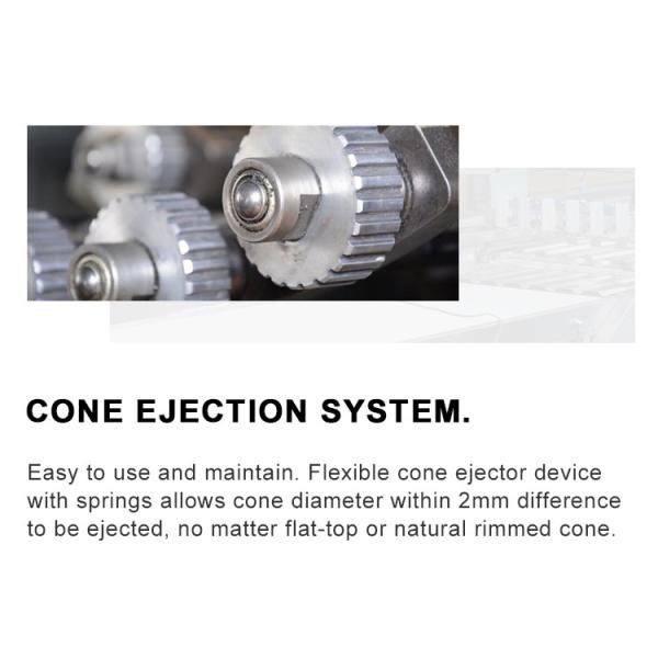 1.1KW Sugar Cone Production Line Ice Cream Waffle Cones Baking Making Machine