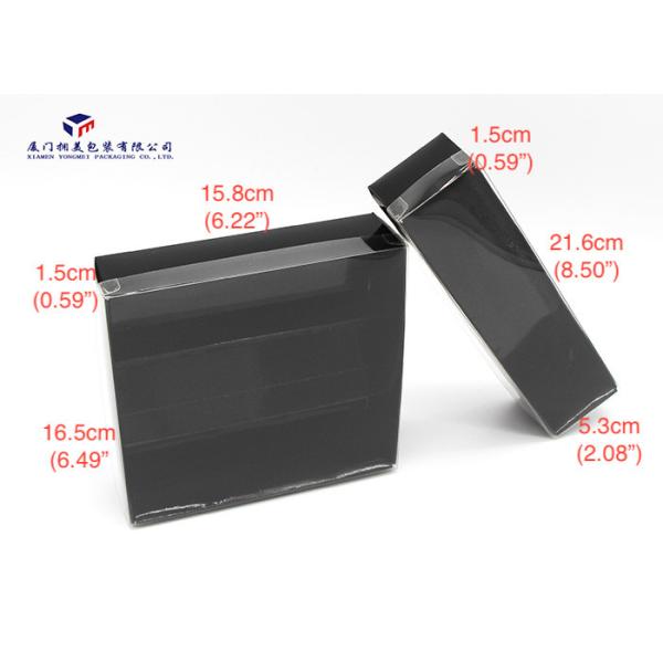 Custom Plastic Box Packaging Transparent Clear Plastic Cover For Hard Paper Box