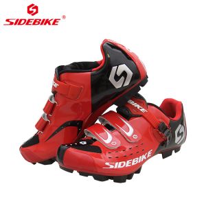 Quality Self - Locking Red Mountain Bike Shoes Light Weight Fit Wide Range Of Foot Shapes for sale