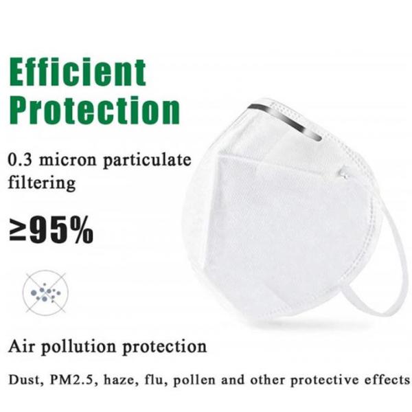 Wholesale  Style 4/5/6 Ply High Filtration Kn95 Ffp2 N95 Folded Facial Mask with Respirator Valve, Anti-Virus 3 Layers
