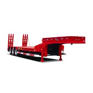 Quality 3 Axle Low Bed Semi Trailer With 50 Ton Capacity for sale