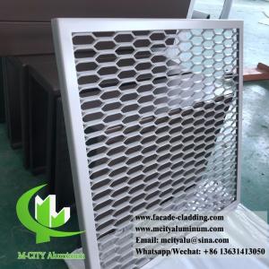 China Aluminum expanded mesh screen architectural screen panel for exterior facade on sale