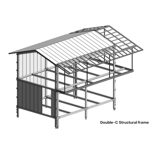Prefabricated Villa ISO 3834 Steel Frame House Kits