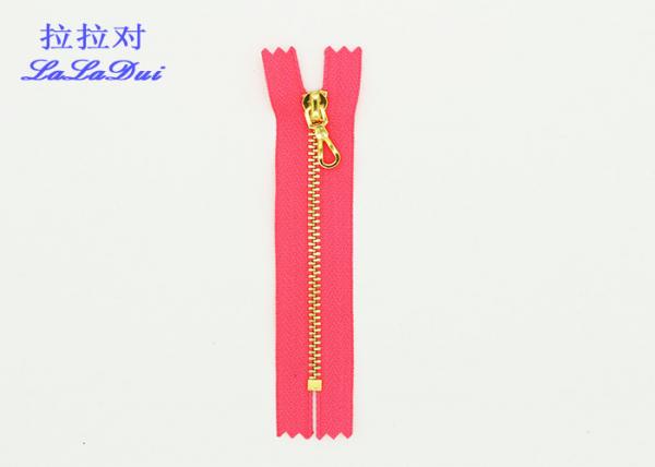 Buy 4.5 brass custom tape and metal puller hermetic pocket zipper at wholesale prices