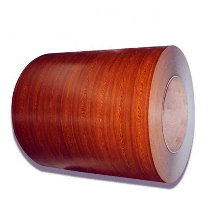 Wood Grain Pattern Printed Color Coated Steel Coil PPGI Roll Prepainted Galvanized Steel Sheets / Coils