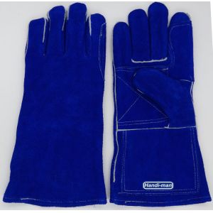 Quality 14 inch Split Leather Safety Winter Welding Gloves for sale