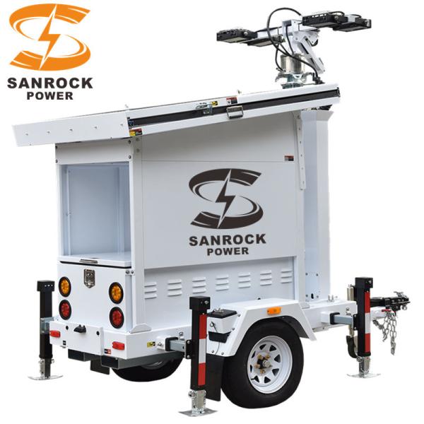 5 Lux Solar Powered Portable Light Towers For Construction Site Customization