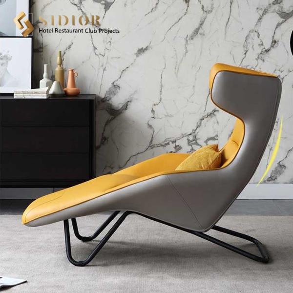 Modern leisure chair, high density foam, comfortable leather chair, living room lounge chair, leisure lounge chair