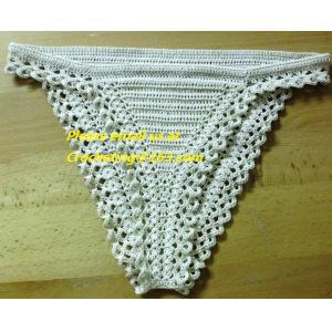 Women handmade underwear Crochet bikini bottoms,Crochet swimsuit ,Cotton beach