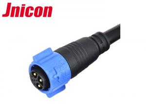 Quality Multi - Pin 3 + 5 Pin Waterproof Plug Connectors , IP68 Outdoor Push Lock Connectors for sale