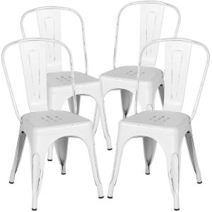 Quality Metal Dining Stackable Restaurant Chairs Coffee Eco - Friendly Simple Assembly for sale