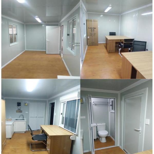 Security Guard Premade Container Homes Three Layers Removable Customized Color