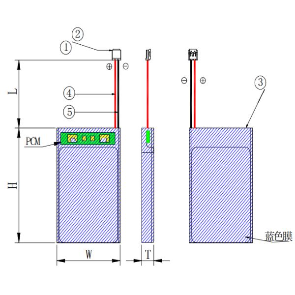 3.7V 2300mah Single Cell Lithium Polymer Battery Pack 853465 with IEC62133 for Medical Equipments