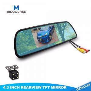 China Aftermarket Backup Camera System 4.3 Inch Rear View Mirror Monitor on sale