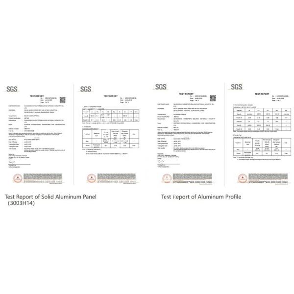 600mm-4500mm Length 3003 Alloy Aluminium Solid Panel For Exterior Decoration