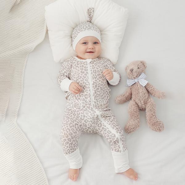 In Stock 2023 Bamboo Viscose Baby Sleep Rompers Organic Bamboo Baby Romper Newborn Reverse Zipper Jumpsuit Toddler Zip B